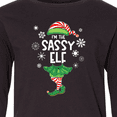 thumbnail image 4 of Inktastic Funny Christmas I'm the Sassy Elf with Shoes and Hat Long Sleeve Youth T-Shirt, 4 of 5