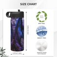 thumbnail image 4 of Yiaed Fantasy Dragon In Cathedral Print Water Bottle with Straw Lid, Stainless Steel Double Wall Insulated Water Bottle | Leak-Proof and Spill-Proof Water Bottle, 4 of 8