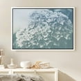 thumbnail image 2 of PixonSign Framed Canvas Print Wall Art Flower and Leaf Bouquet Botanical Wilderness Photography Realism Contemporary Relax/Calm Cool Blue and White for Living Room, Bedroom, Office - 24"x36" White, 2 of 5