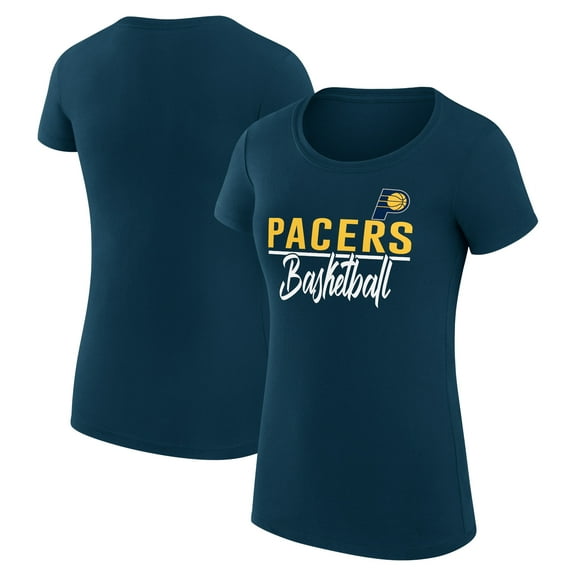 Women's G-III 4Her by Carl Banks  Navy Indiana Pacers Super-Slim Fit Lightweight Team Sport V-Neck T-Shirt