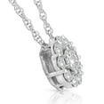 thumbnail image 3 of Pompeii 5/8ct Diamond Halo Pendant 10K White Gold Womens Necklace (H-I,I1), 3 of 3