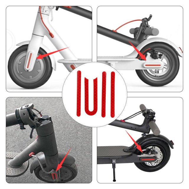 Cubierta de rueda, carcasa protectora, pegatina reflectante para patinete eléctrico M365