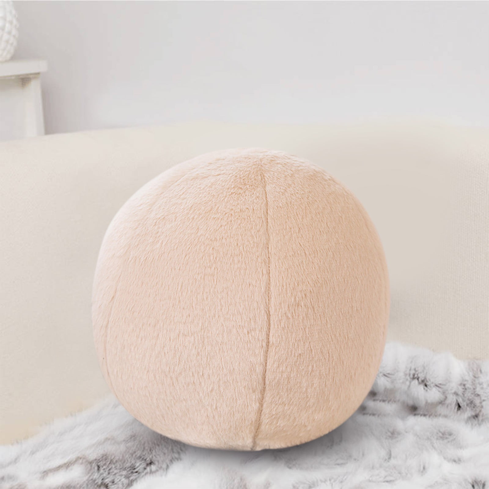 Ball Pillow, Soft Round Throw Pillows, Sphere Shaped Pillow Round Decorative Pillow, 11.8 Inch Round Plush Pillow Cushion for Couch, Sofa, Bedroom