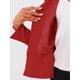 thumbnail image 5 of BLAZERS DE OFICINA DE UNA SOLA FILA CON MANGAS LARGAS Y HEM RUFFLE DE COLLAR PETER PAN ELEGANTE PARA MUJERES CHIC XS ROJO, 5 of 6