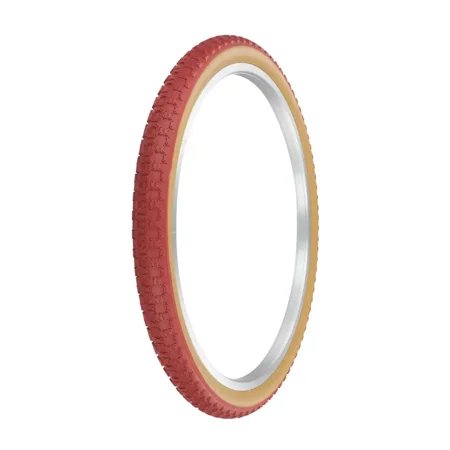 PRO+ Bicycle Tire 24" X 1.75" Red/Gum Sidewall Comp III Tread Tire Bmx Bike