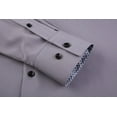 thumbnail image 4 of Alex Vando Mens Dress Shirts Regular Fit Long Sleeve Stretch Business Dress Shirts for Men, 4 of 5