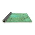 thumbnail image 2 of Ahgly Company Indoor Square Persian Turquoise Blue Traditional Area Rugs, 3' Square, 2 of 4