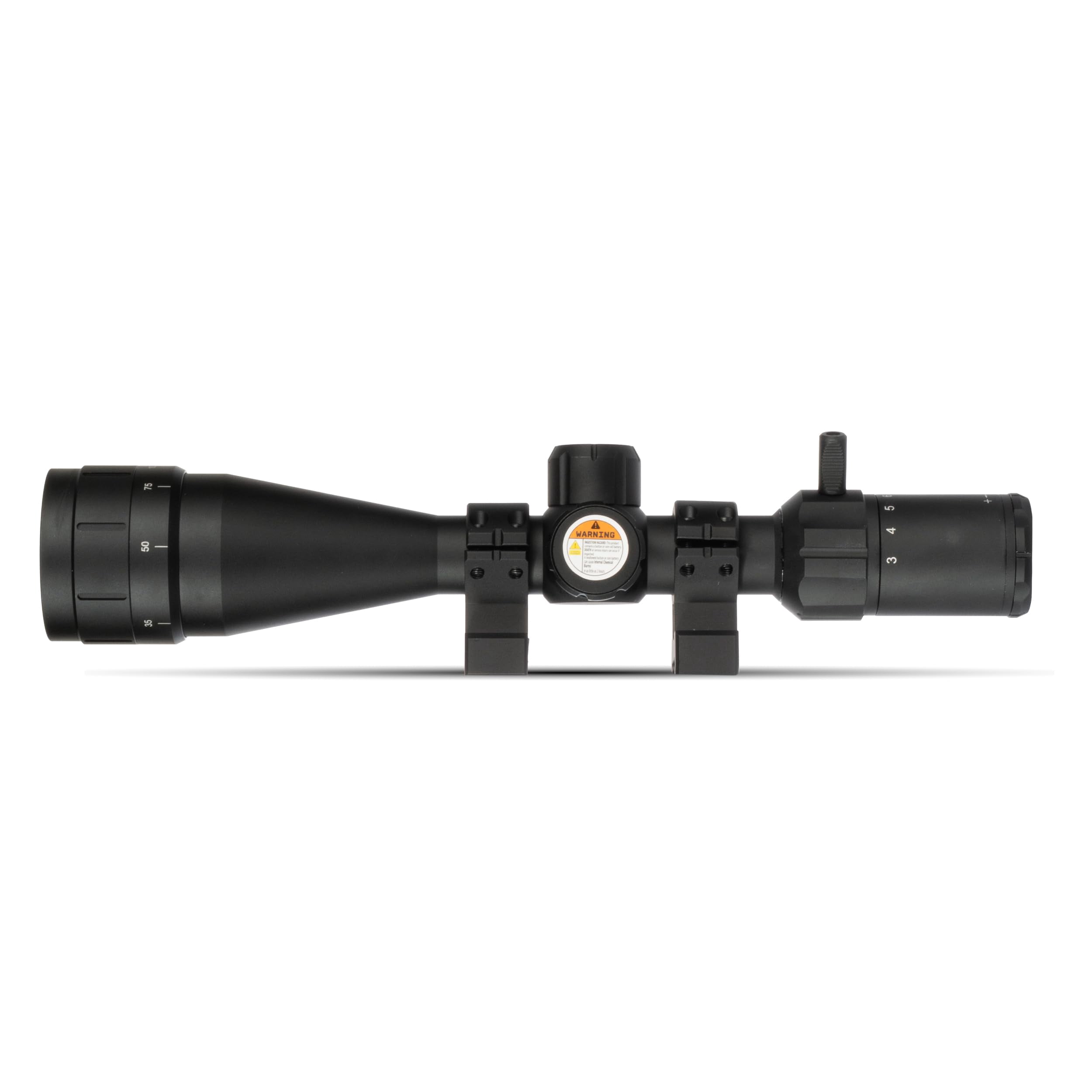 Monstrum Marauder 3-12x44 Rifle Scope with AO Adjustable Objective | Black | FMR03 Reticle