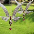 thumbnail image 4 of Atrapasueños con cristales de hadas y mariposas de ángel, adorno colgante, fabricante de arcoíris, atrapasueños de cristal, 4 of 5