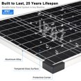 thumbnail image 2 of TBER Solar Panel Kit 20W 12V, Solar Battery Charger with 10A Charge Controller and Extension Cables with Battery Clips O-Ring Terminal for Car Motorcycle RV Marine Boat C, 2 of 8
