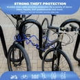 thumbnail image 4 of DocksLocks Anti-Theft Weatherproof Coiled Security Cable Looped EndsBicycle Locks, Blue, 4 of 10