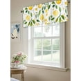 thumbnail image 6 of Country Lemon Valances for Windows, Rod Pocket Kitchen Valance Curtains - Soft & Washable Small Window Treatment for Living Room,&nbsp;Bathroom, Yellow Green , 42x12 Inch, 1 Panel, 6 of 9