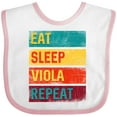 thumbnail image 3 of Inktastic Viola Player Funny Eat Sleep Viola Repeat Boys or Girls Baby Bib, 3 of 4