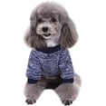 thumbnail image 4 of Small Dog Puppy Classic Fleece Sweater - Warm Soft Pet Sweater, Suitable For Small Dogs (Chihuahua Yorkie Bichon), Daily & Holiday Outfit,Navy,M, 4 of 6