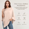 thumbnail image 3 of siminsem Multi Use Stroller Cover Breastfeeding Cover for Mom 360° Full Coverage Car Seat Canopy Sunshade Windproof Baby Basket Cover Soft Breathable Stretchy Skin Friendly Nursing, Khaki,A, 3 of 8