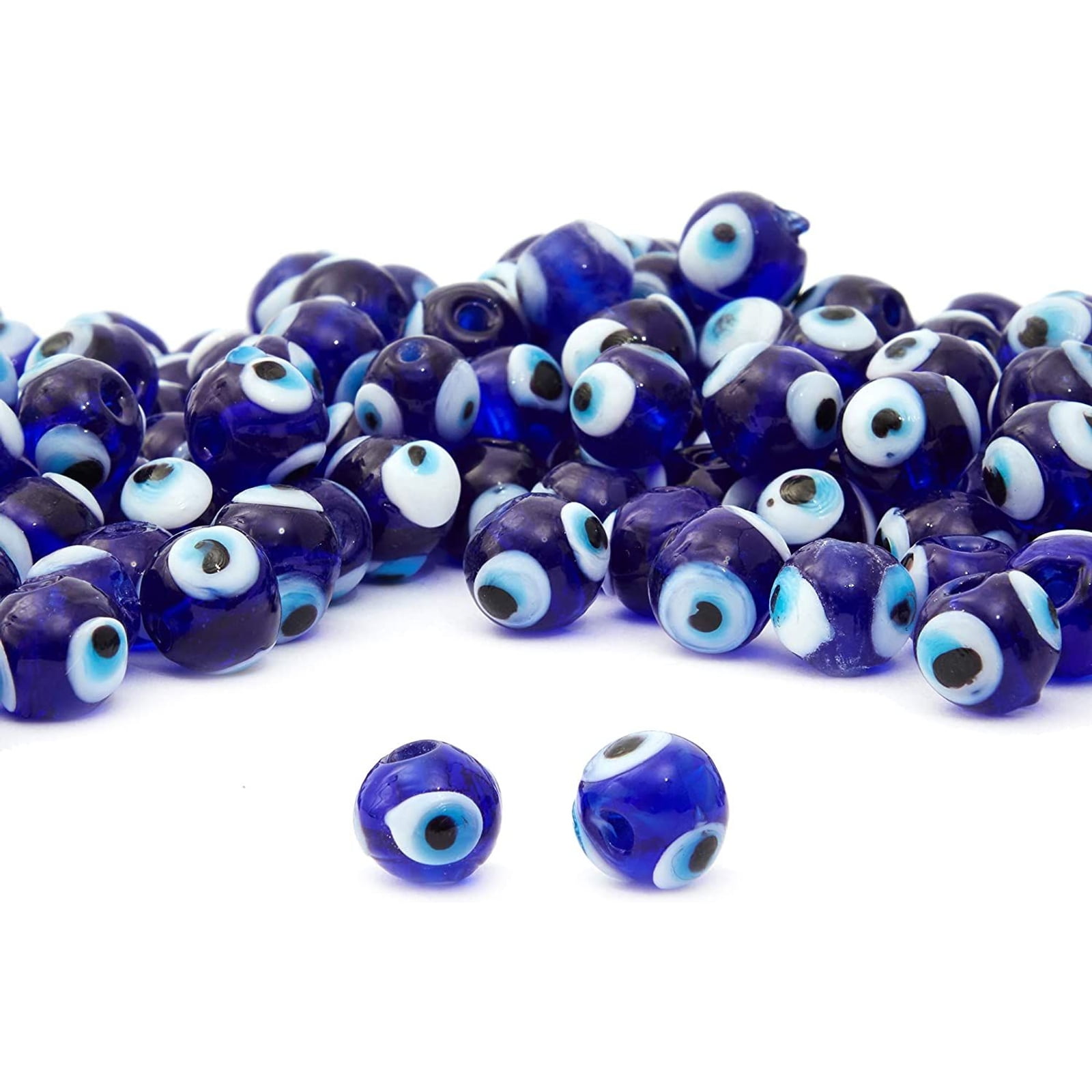 100 x 8mm or 6mm Beads.12 Colours inc Luminous & Oval.Free Gift with every pack. 