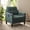 Dark Green, variant on Modern Accent Chair with USB Charging, Oversized Lounge Chair with Side Pocket, Comfy Upholstered Arm Chair with Wooden Legs for Living Room, Dark Grey