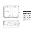 thumbnail image 3 of ToughBuilt StackTech Lockable Tool Box, Durable Plastic Storage Organizer, Black, 3 of 12