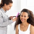 thumbnail image 5 of Juego de peine de peluquería, incluye cepillo de pelo de doble cara, cepillo pulidor, peine de cola de rata resistente para mujeres, peluquería, alisado de cabello. JAMW Sencillez, 5 of 5