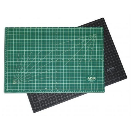 Adir Corp. CM1824 Adir Self Healing Cutting Mat Reversible Green-Black 18 inch x 24 inch - Green-Black