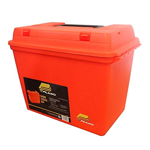 Plano Extra Large Dry Storage Box With Tray Orange