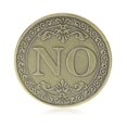 thumbnail image 2 of Moneda para tomar decisiones, moneda sí, no, moneda de la suerte, moneda de elección, moneda de desafío de volteo, moneda de metal de recuerdo para coleccionistas (bronce), 2 of 5