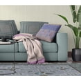 thumbnail image 4 of Amrita Sen Suede Zippered Pillow In Purple And Blue Finish CAPL257FSDS-ZP-18x18, 4 of 9