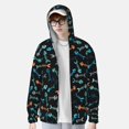 thumbnail image 2 of Balery Little Fish Skeleton Sudadera ligera de manga larga con capucha y protección solar UPF 50+ para hombre y mujer, ideal para pesca y running-Large, 2 of 7