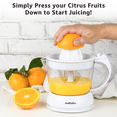 thumbnail image 6 of moRollio Electric Citrus Juicer, Compact Space-Saving Orange Juicer, 24oz, 6 of 7