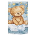 thumbnail image 2 of Teddy Bear Clouds Blackout Curtain Panels Drapes Privacy Assured with Light Filtering Curtains for Living room Bedroom Bathroom Window, 2 of 6