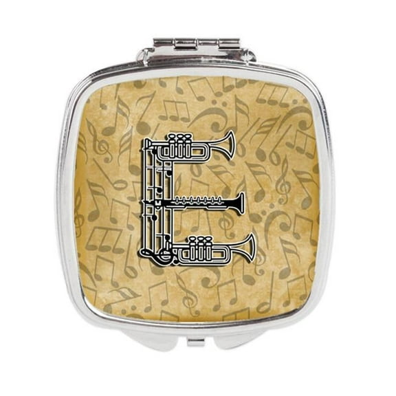 Letter E Musical Instrument Alphabet Compact Mirror