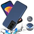 thumbnail image 3 of For TCL 50 LE T510D Shockproof Hybrid Cell Phone Cover Case - Dotted Blue, 3 of 5