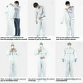 thumbnail image 3 of Disposable Protective Coverall Hazmat Suit, Heavy Duty Painters Coveralls Hazardous Material Suits, 3 of 5