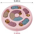 thumbnail image 2 of JP Dog Puzzle Toy - pink Treat Dispensing Puzzle Feeder for IQ Training & Mental Stimulation, Interactive Dog Snack Puzzle for Brain Exercise & Enrichment, 2 of 6