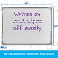 thumbnail image 5 of Crestline Products Aluminum Framed Dry Erase Board, 24" x 36", 5 of 5