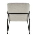 thumbnail image 6 of Wovenbyrd Modern Comfortable Barrel Chair with Metal Base Light Tan, 6 of 10