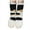 Black, variant on Kmdttou Women's Casual Winter Home Non-slip Plush Warm Thick Warm Socks Casual Soft Lightweight Quarter Socks