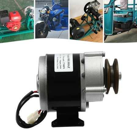 250W 36V Gear Reduction Electric Motor Powerful Electric Motor with Belt Pulley for Scooters, E-bikes