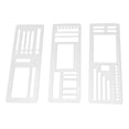 thumbnail image 1 of 3 plantillas para diario, hechas a mano, para pintar, manualidades, 5,43 x 2 pulgadas, compactas, para tarjetas, papel, letras, escritura, multiusos. Estilo A, 1 of 9
