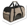 thumbnail image 2 of Mochila Transportadora Perro Gato Bolsa Beige Mascota, 2 of 6