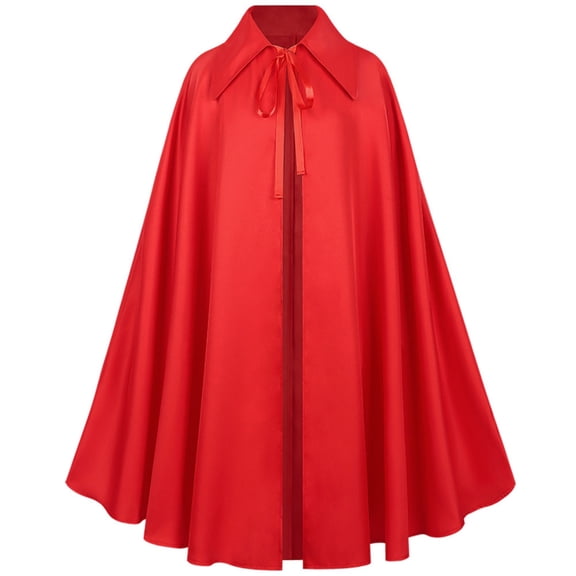 Womens Renaissance Cloak Medieval Cape Long Ren Faire Halloween Witch Cloak for Wedding Party