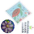 thumbnail image 3 of Easy 5D  Painting Kit, Cartoon Sea Tortoise Full Drill  Art Gem Painting For Beginners Rhinestone  Home Wall Decor, 3 of 8