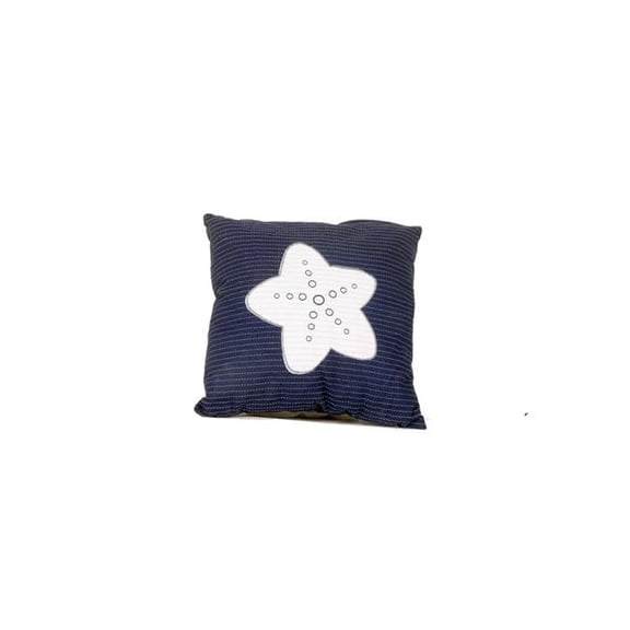 Blue & White Starfish Throw Pillows - Set of 2