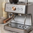 thumbnail image 3 of Café Bellissimo Semi Automatic Espresso Machine + Milk Frother | WiFi Connected, Smart Kitchen Essentials | Built-In Bean Grinder, 15-Bar Pump & 95-Ounce Water Reservoir | Steel Silver, 3 of 10