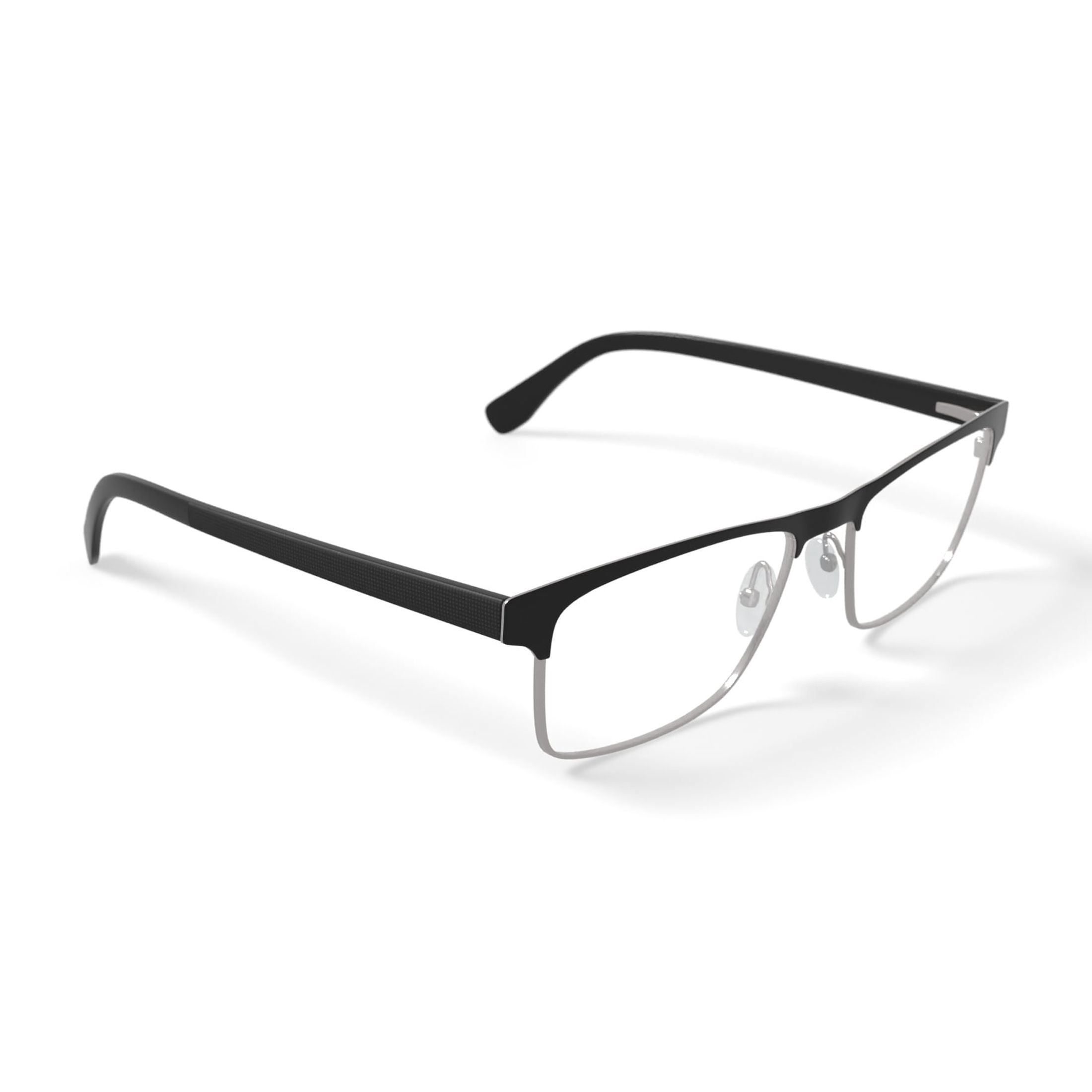 Lacoste Men's L2198G Prescription Eyeglasses with Case, Black/Silver
