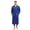 ROYAL BLUE, variant on Vulcanodon Mens 100% Cotton Robe,Soft Lightweight Long Spa Bathrobe for Men (BLACK, L/XL)