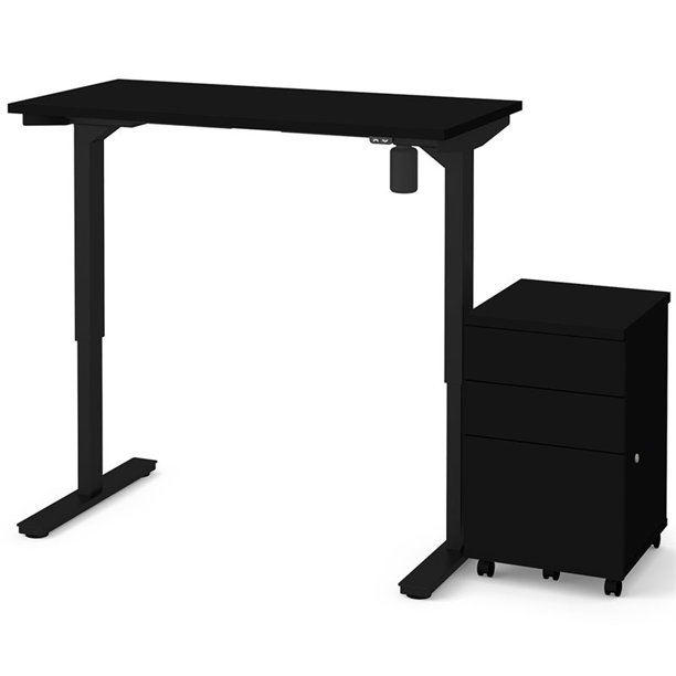 Bestar 48" Electric Adjustable Standing Desk with File