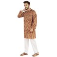 thumbnail image 3 of Atasi Indian Designer Kurta for Men Printed Long Sleeves Summer Ethnic Long Shirt, 3 of 7