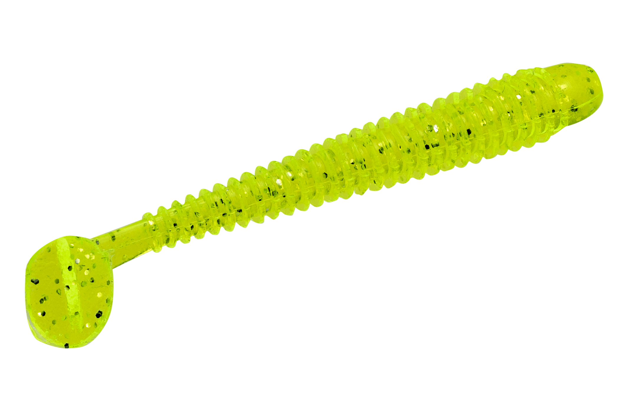 Ozark Trail Baby Swimmers Chartreuse Silver Glitter Panfish Lure