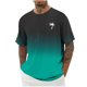 thumbnail image 5 of Camisas de Manga Larga para Hombres Imprimir Casual Cuello Redondo Blusa de Manga Corta, Camisas de Lino para Hombres, 5 of 8